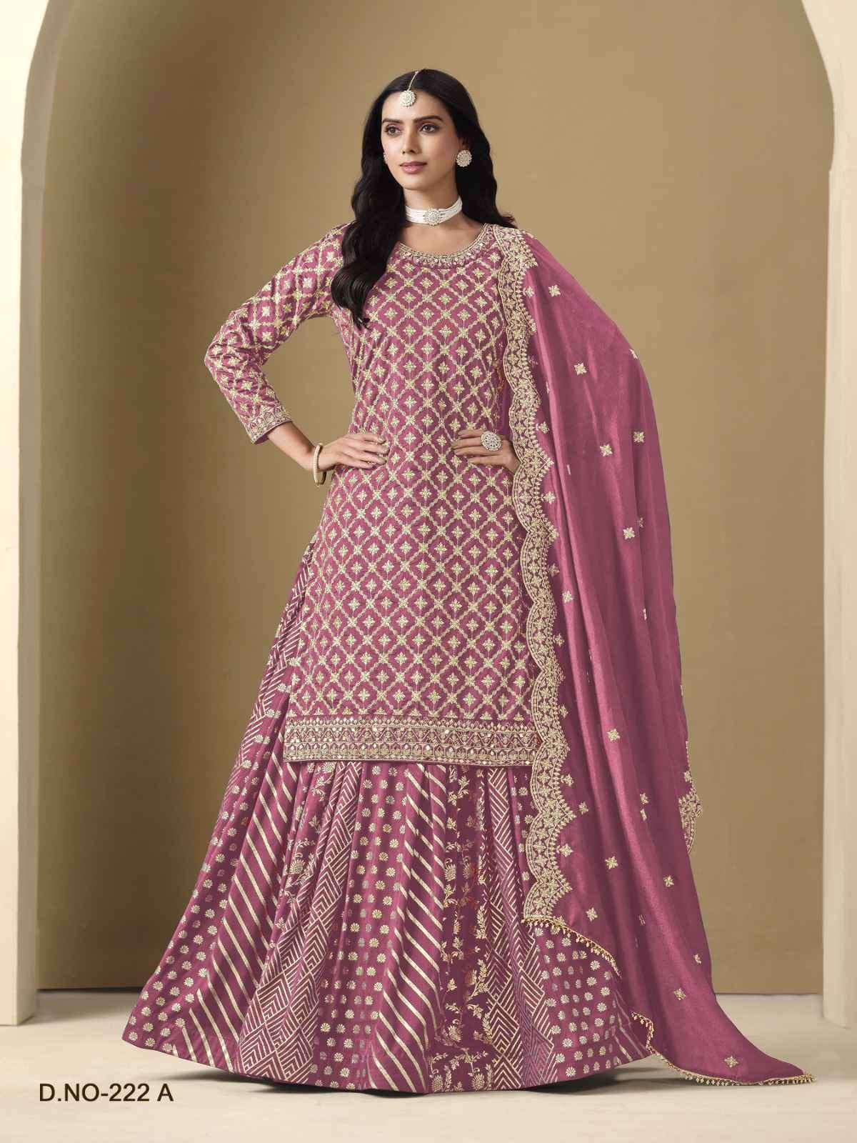 Aanaya Vol 222 Wedding Wear Lehenga Style Dress Latest Collection view 7