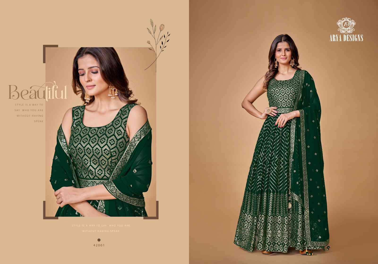 Arya Designs Zoya Vol 2 Party Wear Designer Anarkali Dress view 4