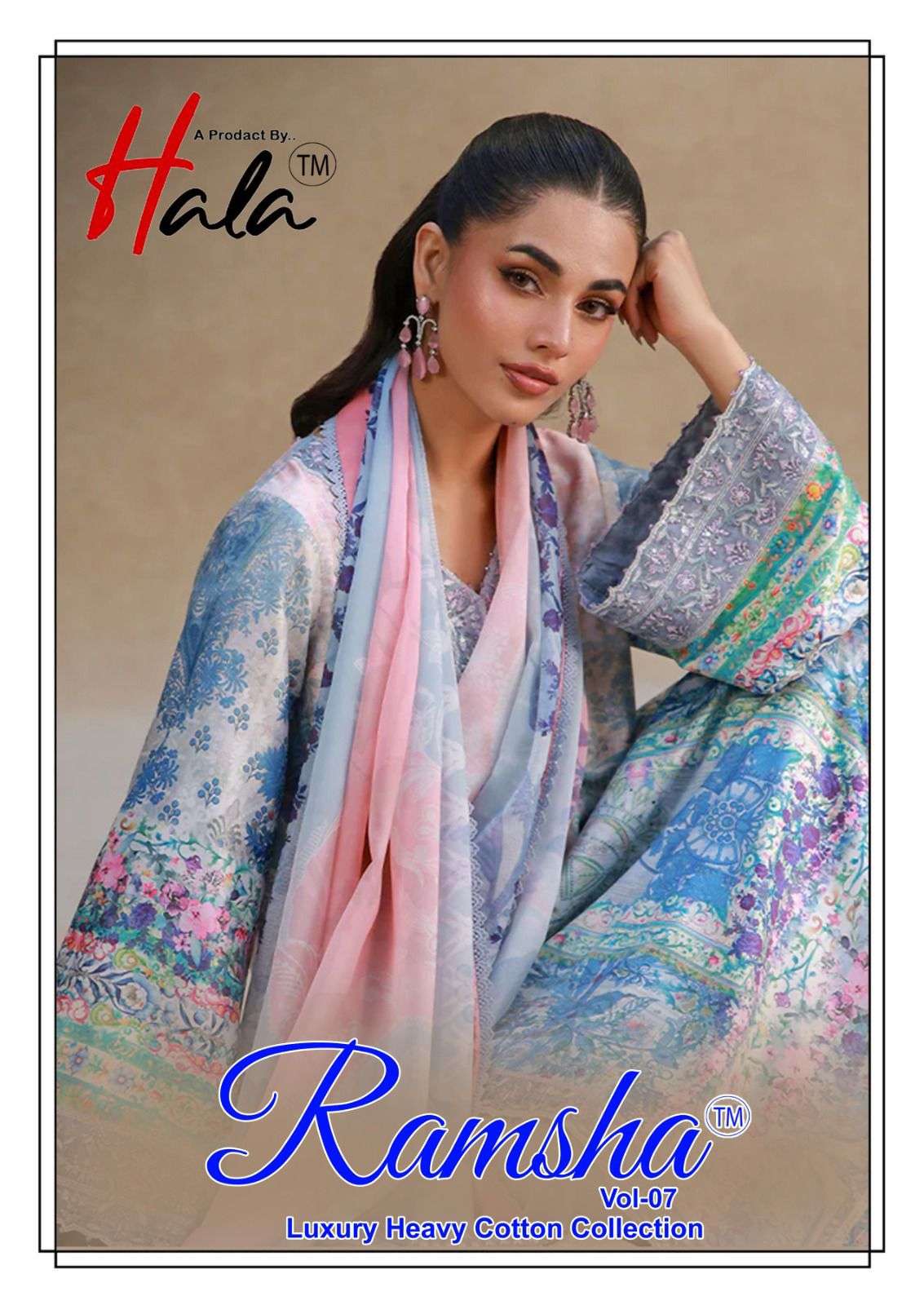 Ramsha Vol 7 Heavy Cotton Dress Material view 2