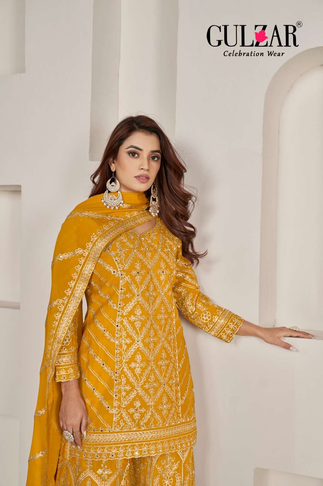 Gulzar Gotakari Designer Palazzo Suit view 2