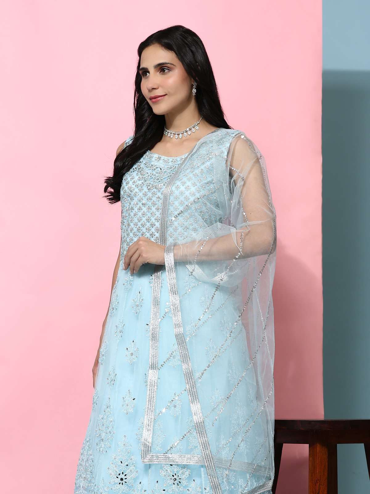 Amoha Trends G 639 Colors Designer Net Gown Partywear Dress view 4