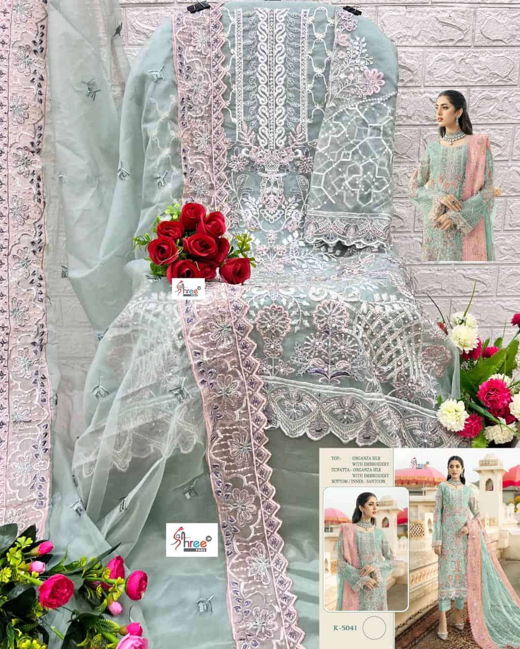 Shree Fabs K 5041 Colors Pakistani Festive Wear Style Heavy Embroidered Suit view 7