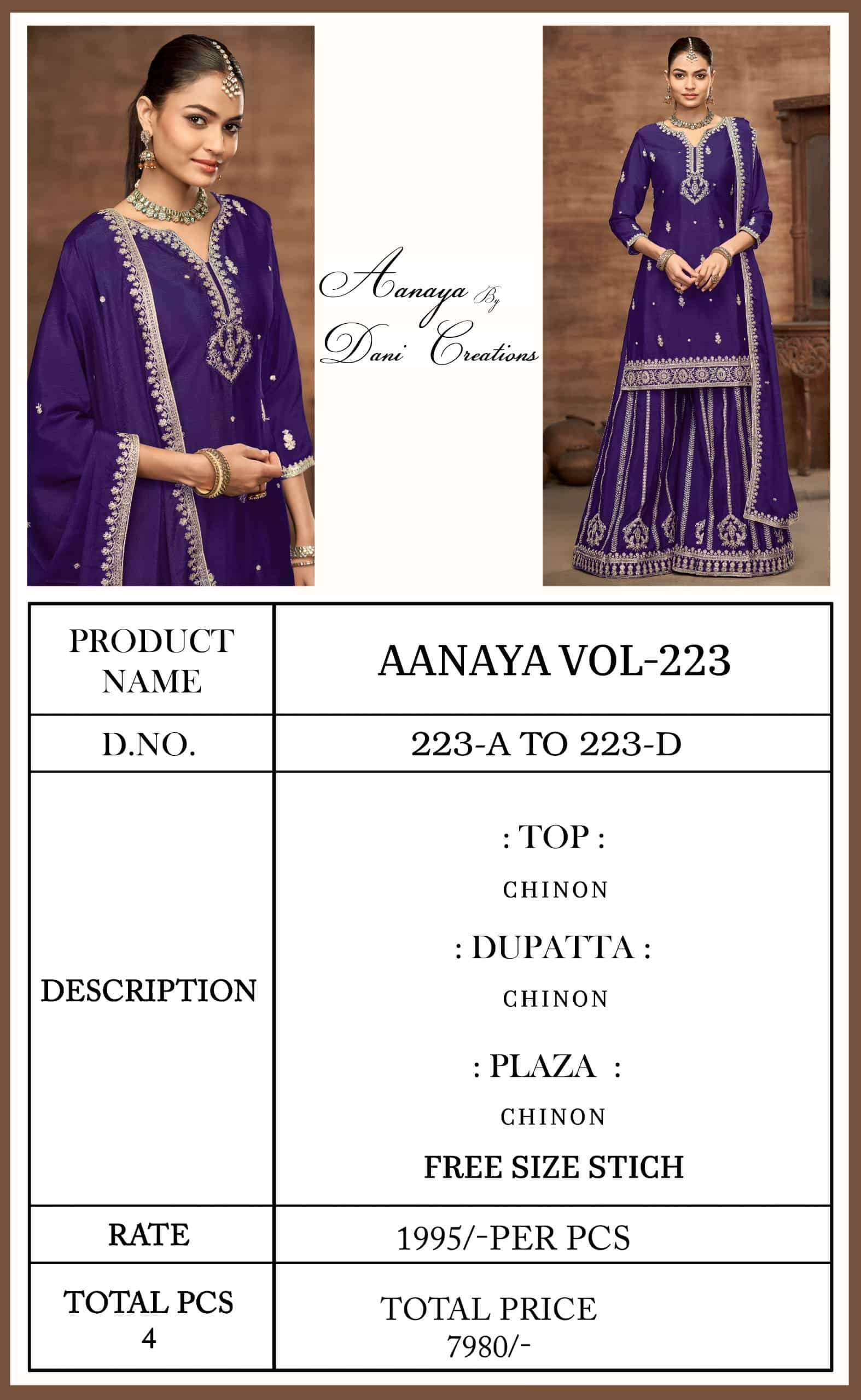 Aanaya Vol 223 Colors Salwar Exporter view 9