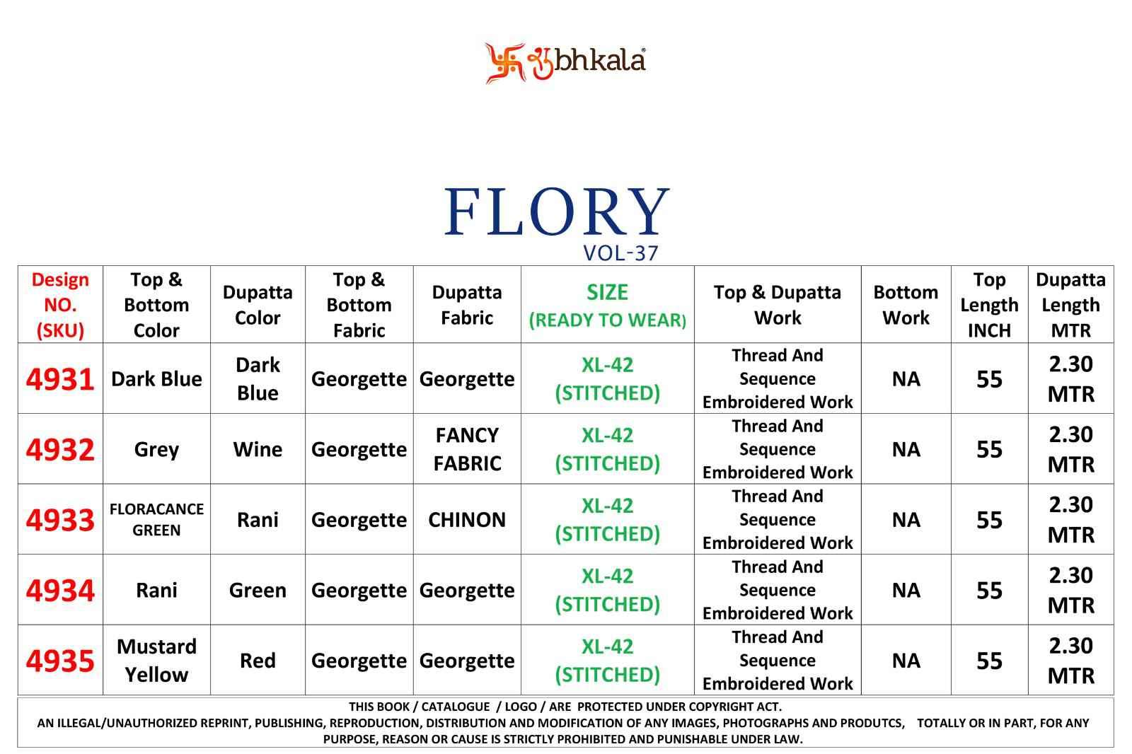 Shubhkala Flory Vol 37 Festive Collection Fancy Gharara Dress view 18