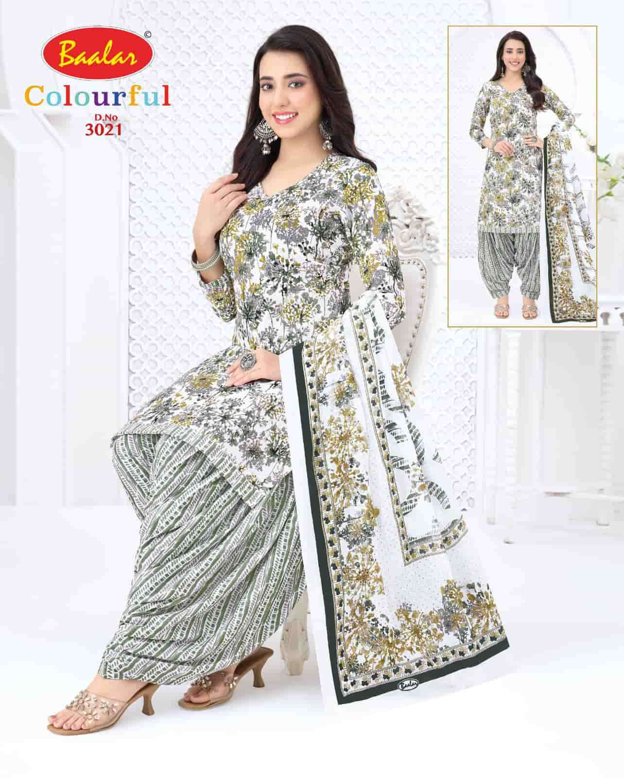 Baalar Colourful Vol 30 Pure Cotton Unstitch Salwar Suit view 12
