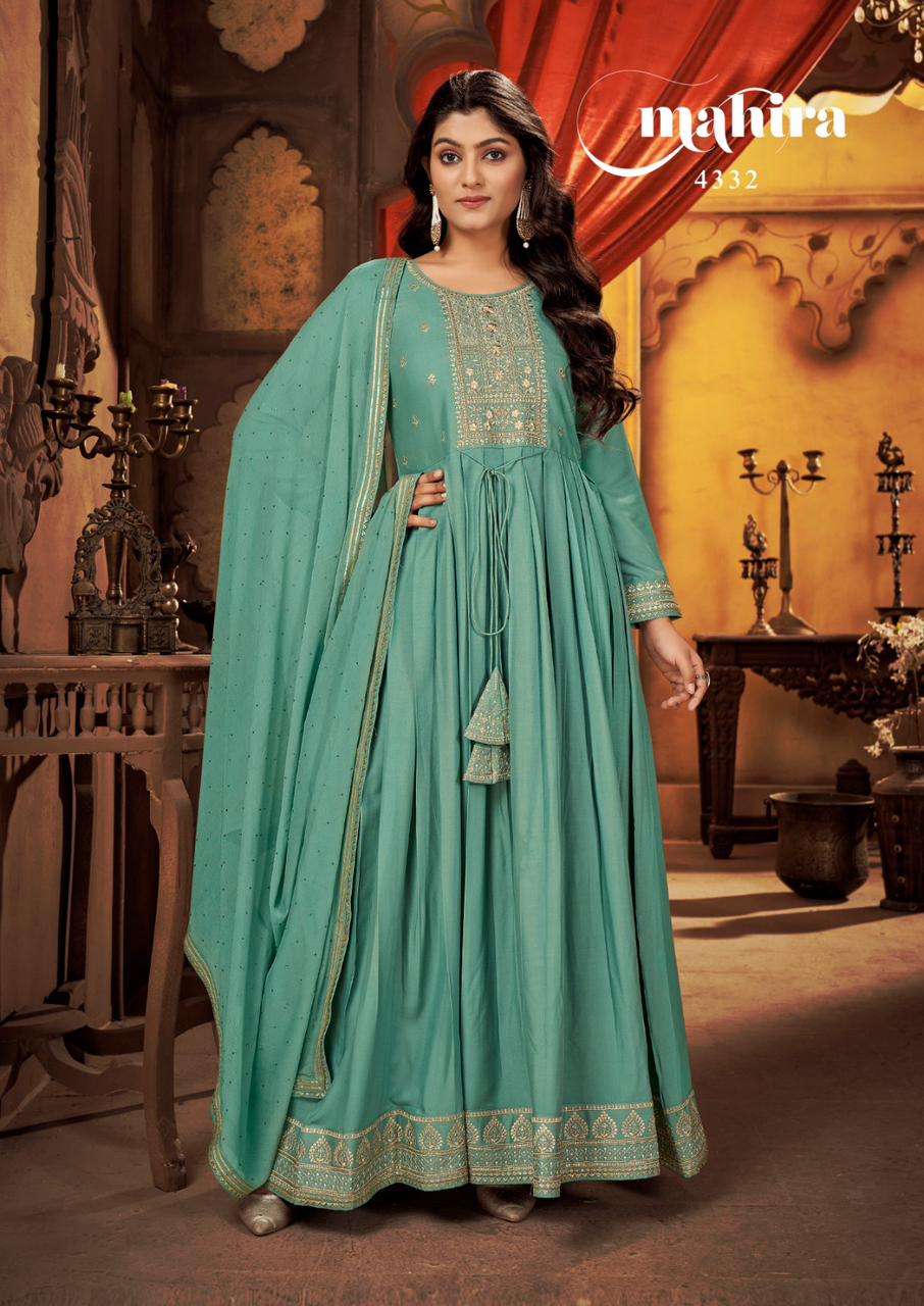 Rangoon Mahira Fancy Anarkali Style Readymade Dress view 3