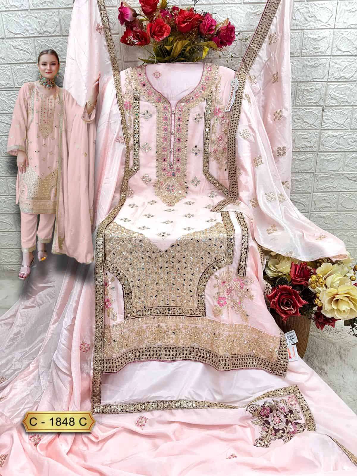 Fepic C 1848 C Exclusive Latest Embroidered Salwar Kameez Collection view 2