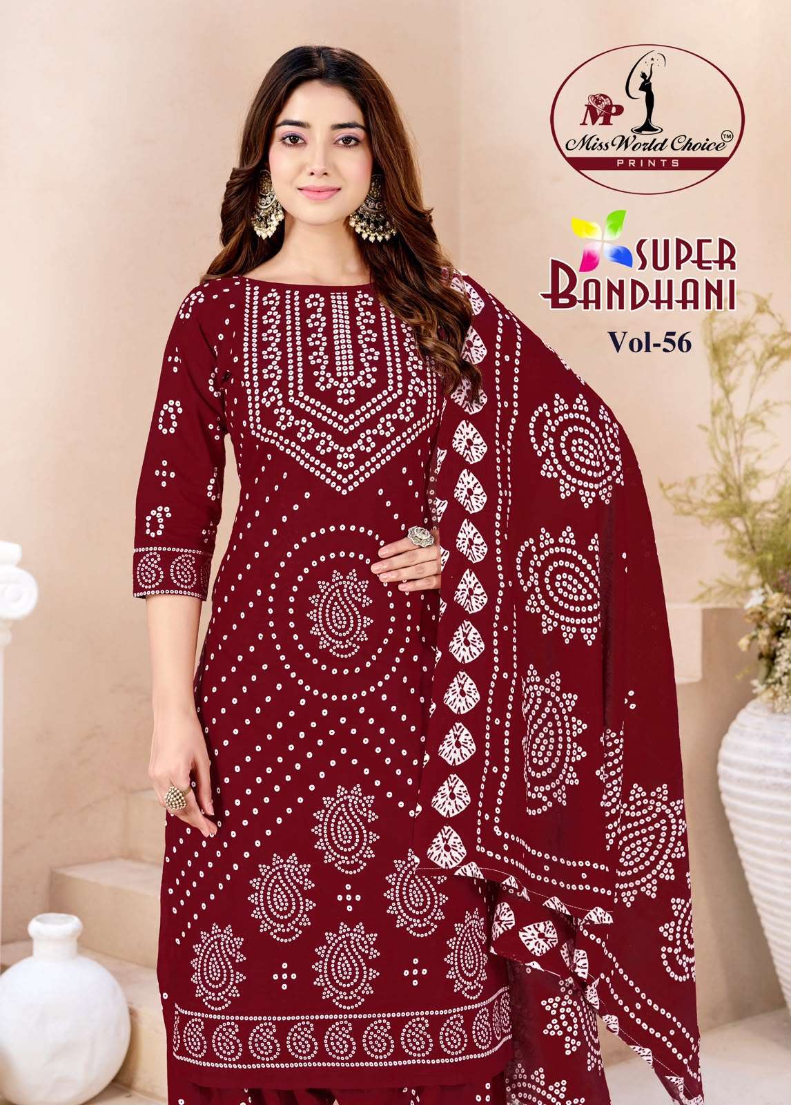 Miss World Choice Super Bandhani Vol 56 Pure Cotton Bandhani Suit view 5