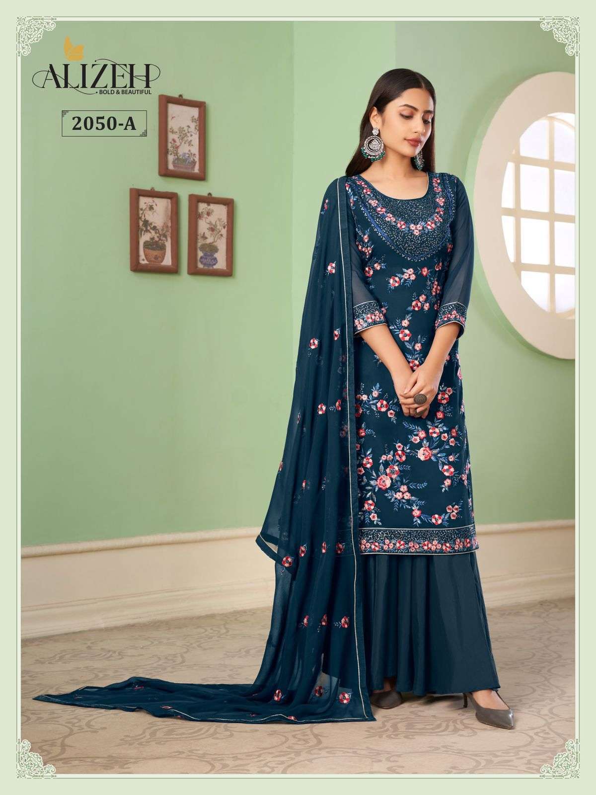 Alizeh Zaida Vol 10 Party Wear Sharara Salwar Kameez New Collection view 21