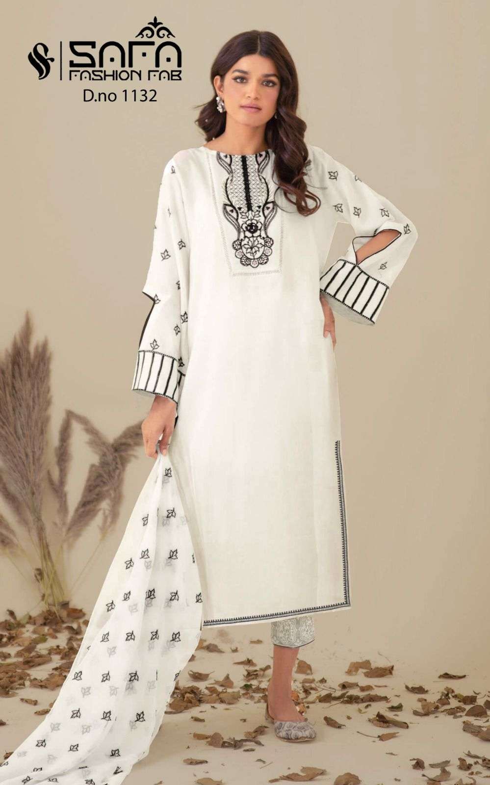 Safa Fashion Fab 1132 Pakistani Fancy 3 Piece Suit Exporter view 2
