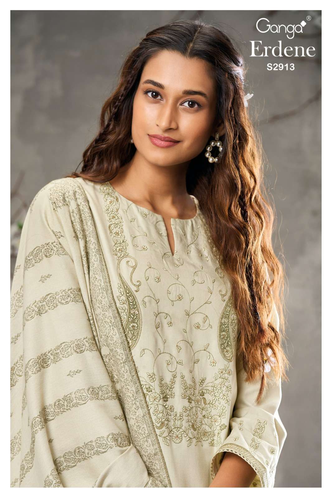 Ganga Fashion Erdene 2913 Exclusive Pashmina Suit Winter Collection view 2