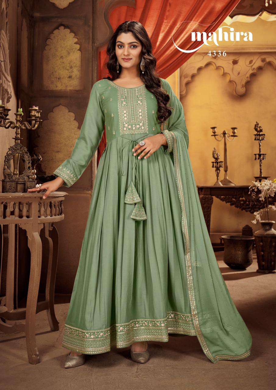 Rangoon Mahira Fancy Anarkali Style Readymade Dress view 5