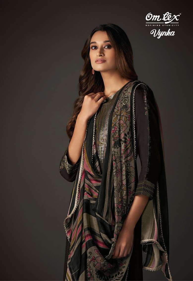 Omtex Vynka Jacquard Russian Silk Latest Style Suit view 4