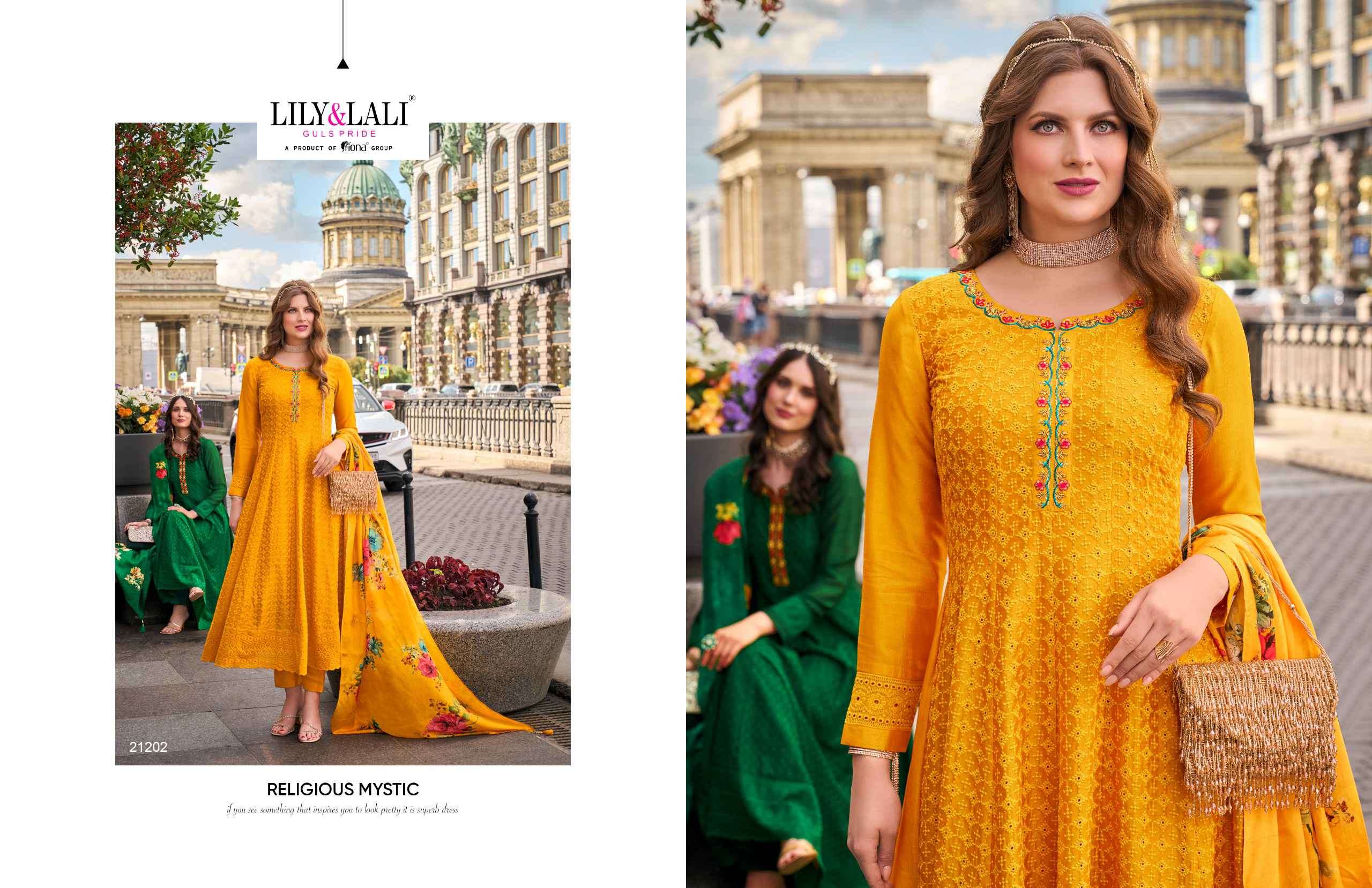 Lily And Lali Alamzeb Anarkali Pattern Premium Design Readymade Suit view 5