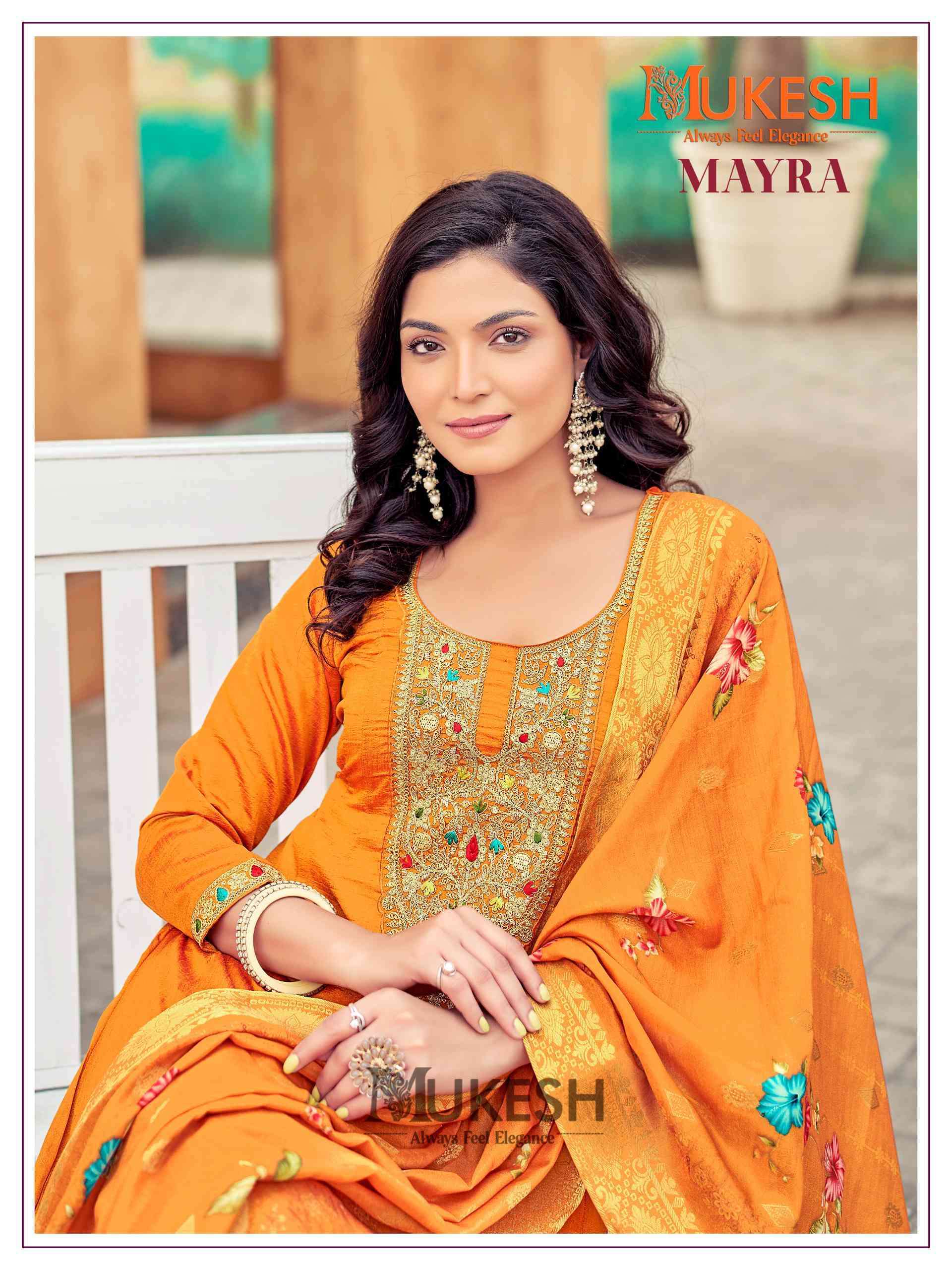 Mukesh Mayra Fancy Anarkali Kurti Bottom Dupatta Set view 7
