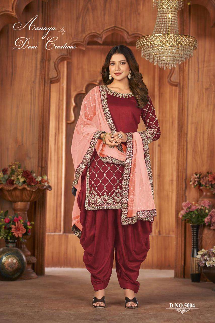 Aanaya Patiala Style Designer Party Wear Dress view 5