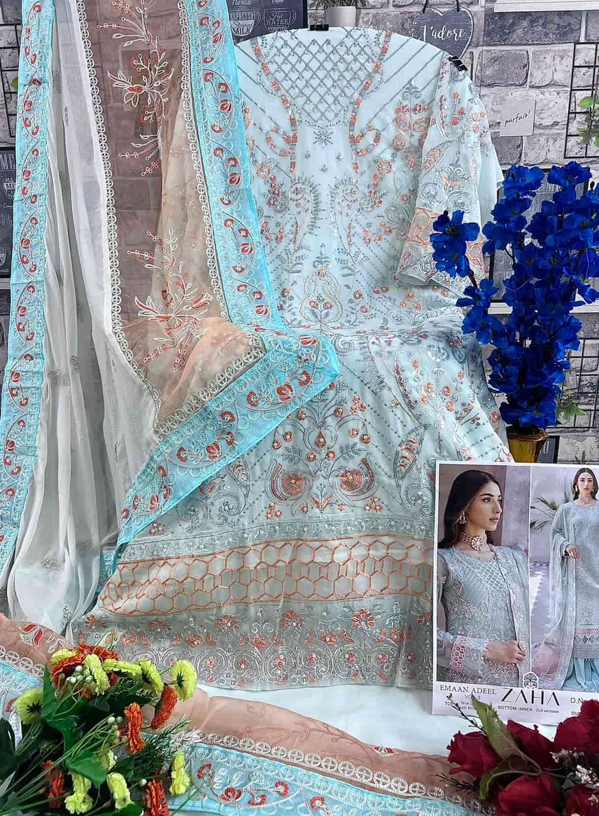 Zaha Emaan Adeel Vol 3 Pakistani Heavy Designer Exclusive Wedding Wear Collection view 4