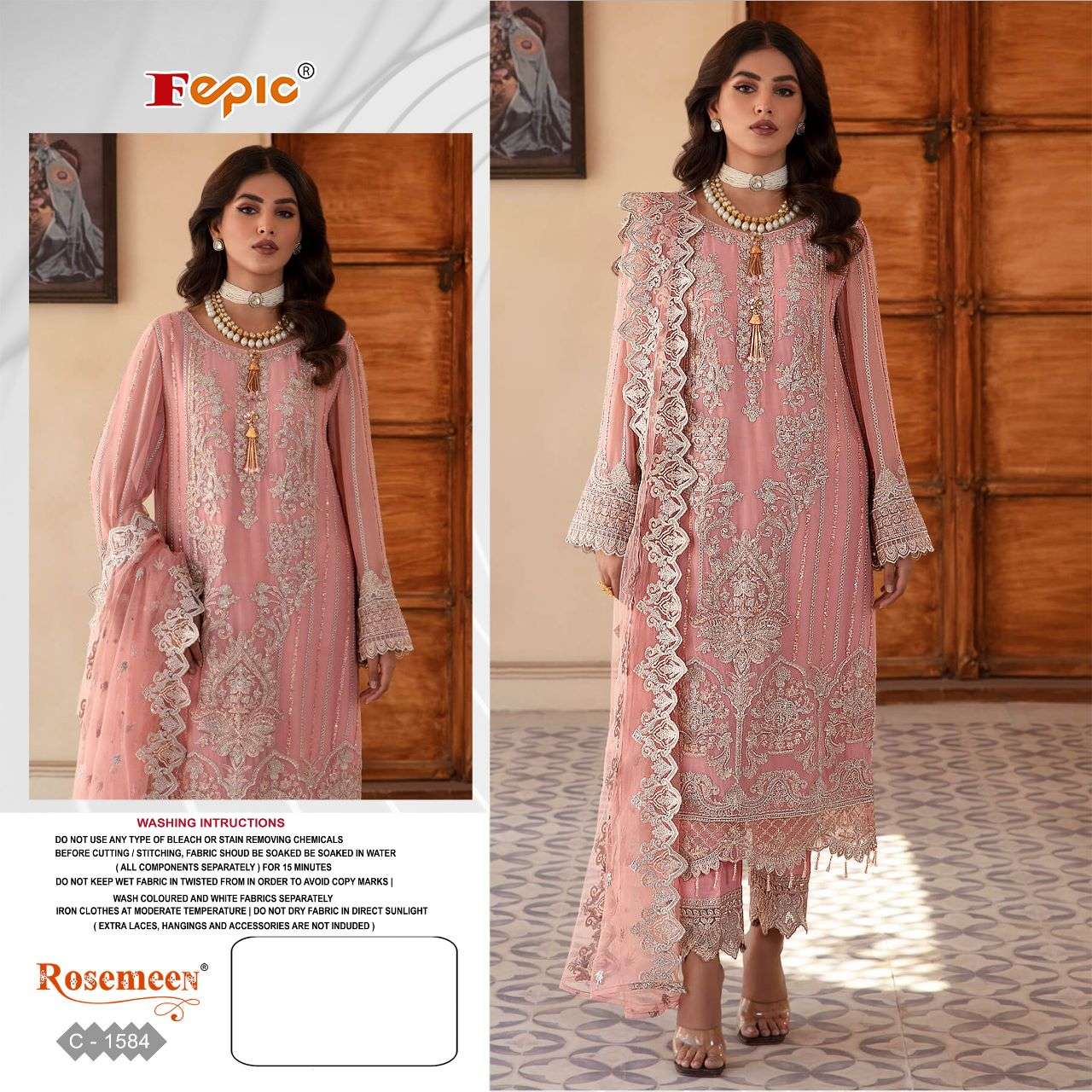 Fepic C 1584 Colors Designer Style Pakistani Suit Wholasaler view 2