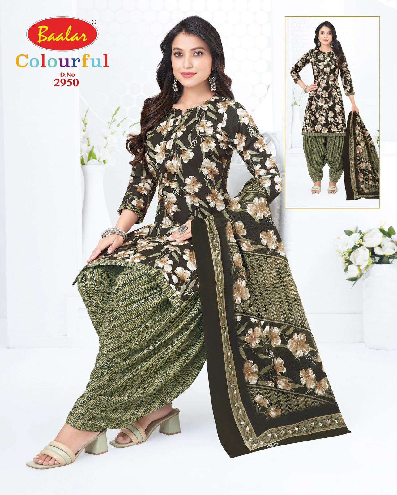 Baalar Colourful Vol 29 Unstitch Pure Cotton Suit view 31