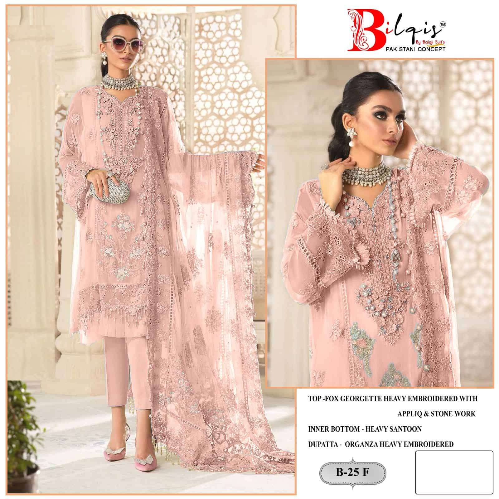 Bilqis B 25 Colors Festive Wear Style Designer Embroidered Salwar Suit Wholesalers view 2