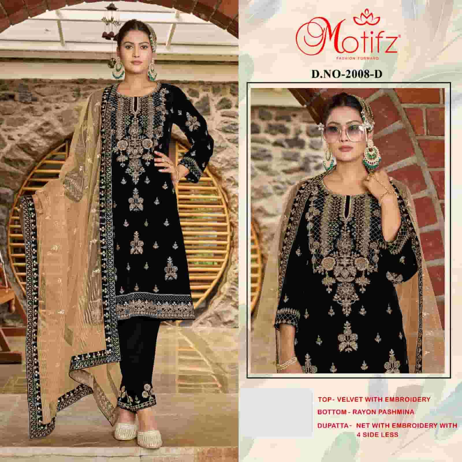 Motifz 2008 Colors Pakistani Heavy Designer Style Winter Wear Suit Exporters view 4