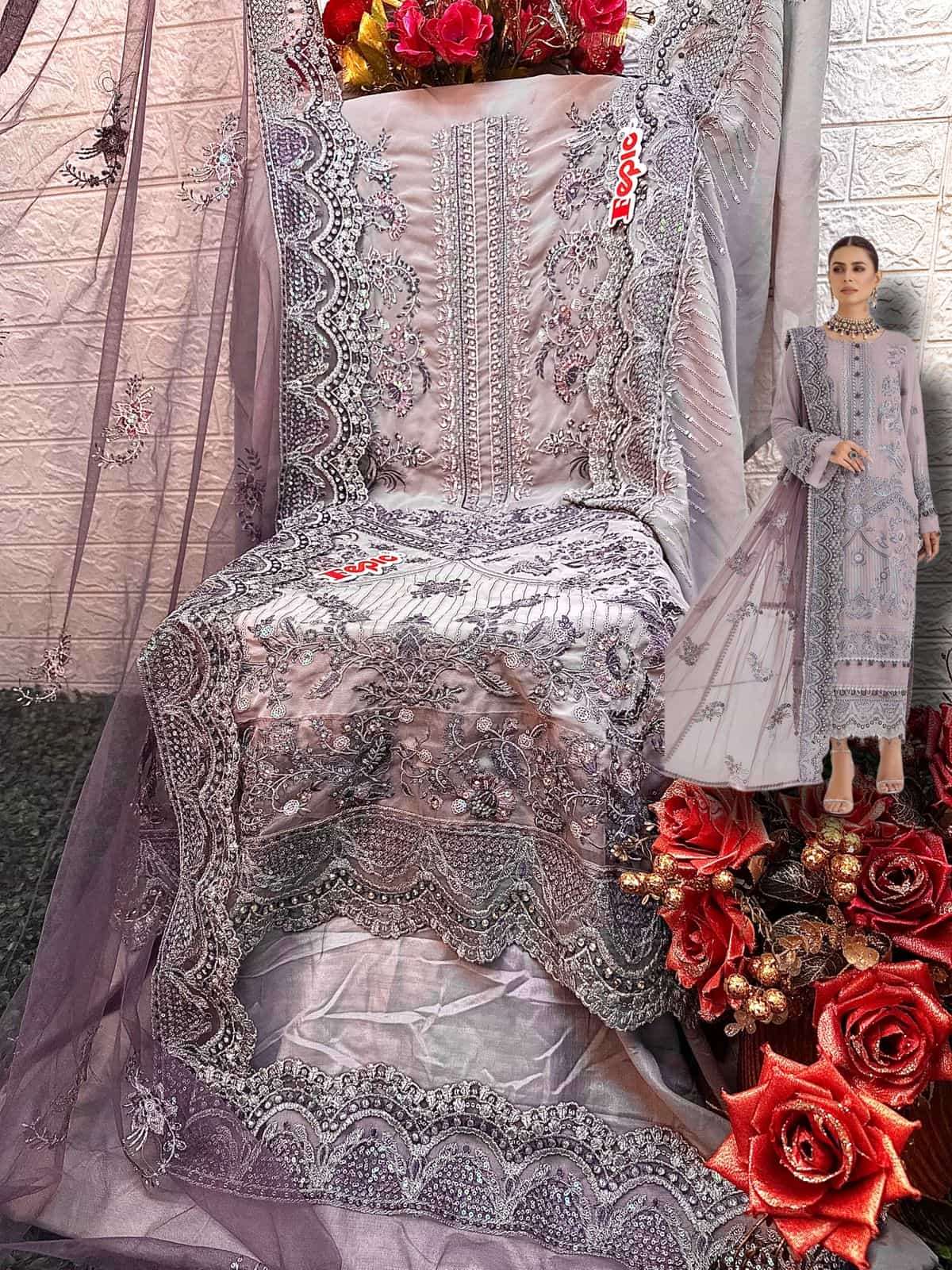 Fepic Rosemeen C 1306 Colors New Pakistani Designer Suit Collection view 2