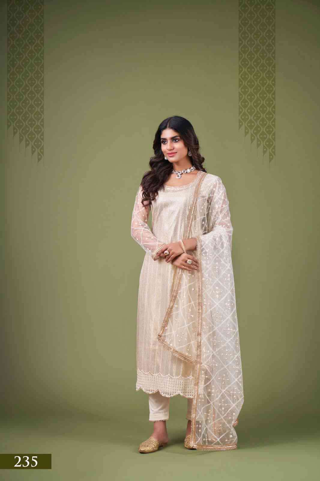 Narayani Zehra Vol 4 Designer Party Wear Straight Suit Catalog Exporter view 10