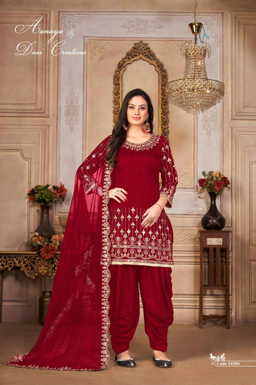 Aanaya Vol 143 Art Silk Party Wear Salwar Suit Exporter view 2