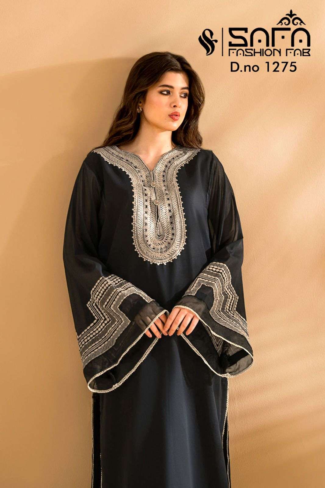 Safa Fashion Fab 1275 Fancy Designer Readymade Kurti Bottom Dupatta Set Ensemble view 2