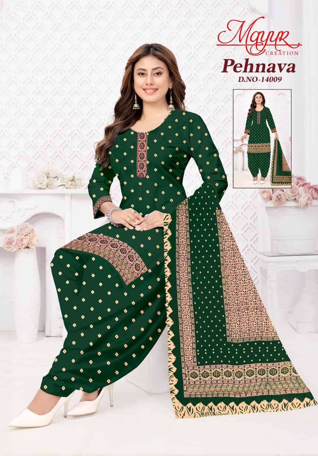 Mayur Pehnava Vol 14 Pure Cotton Dress Material view 6