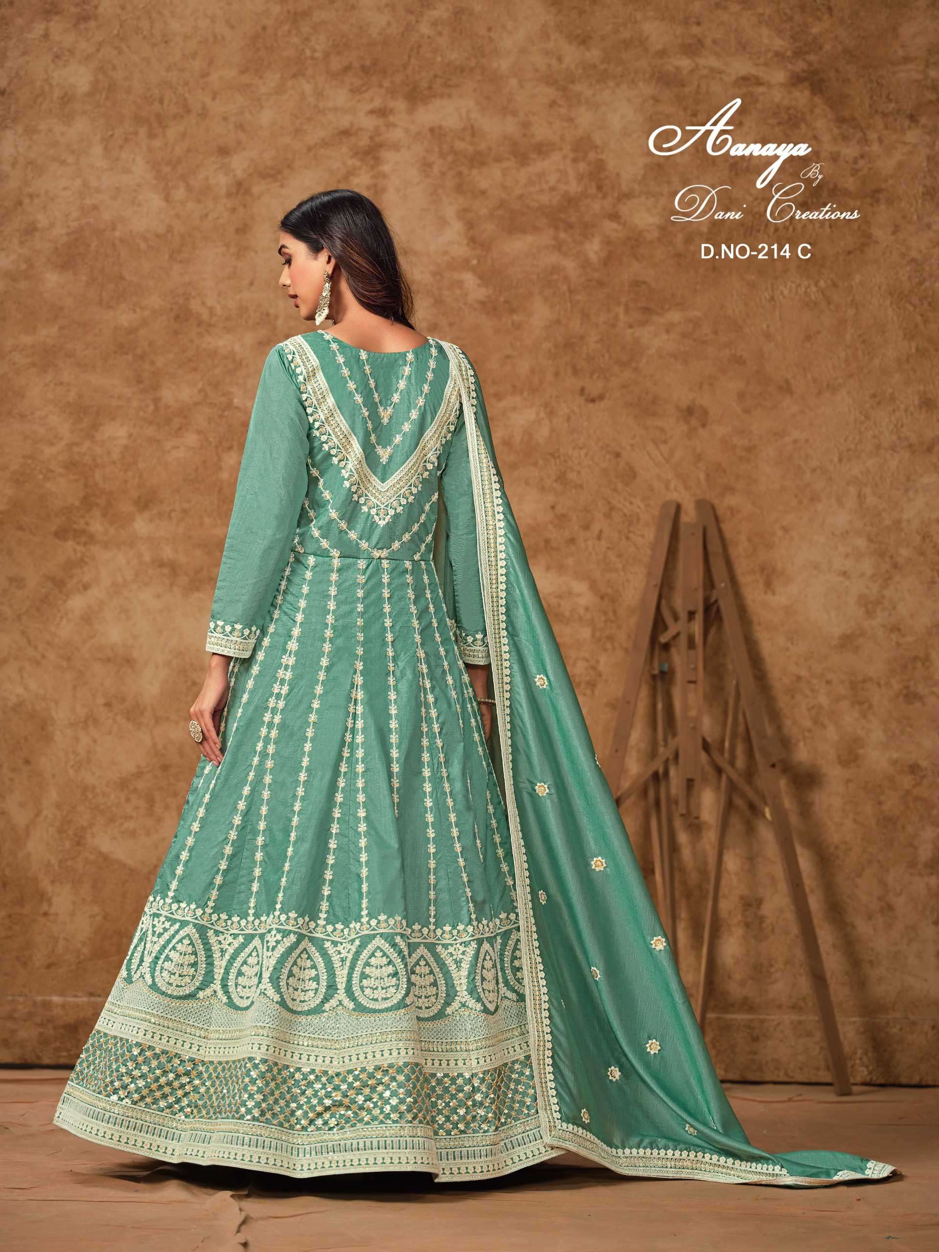 Aanaya Vol 214 Dola Silk Gown view 6
