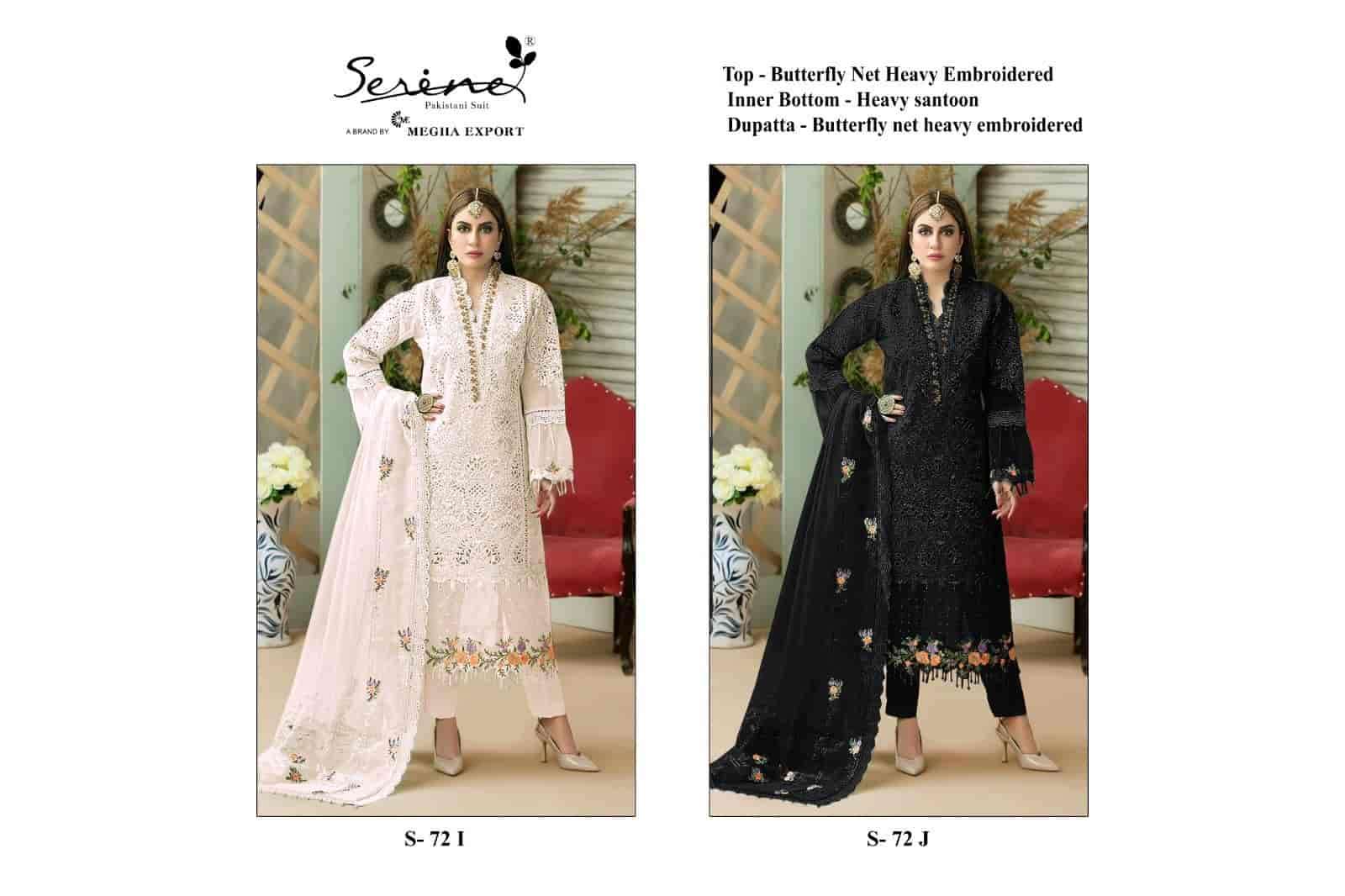 Serine Butterfly Net Embroidered Pakistani Suit view 2