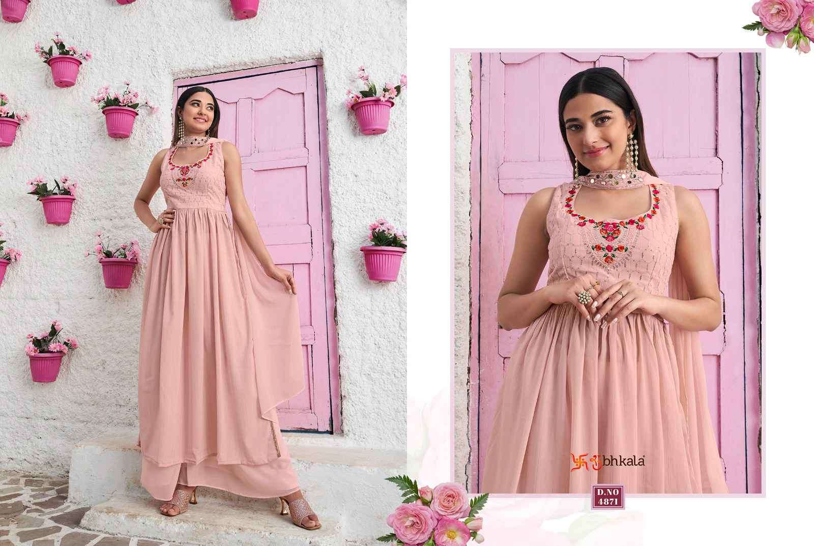 Shubhkala Flory Vol 31 Latest Frill Designs Festive Wear Dess Collection New Arrivals view 6
