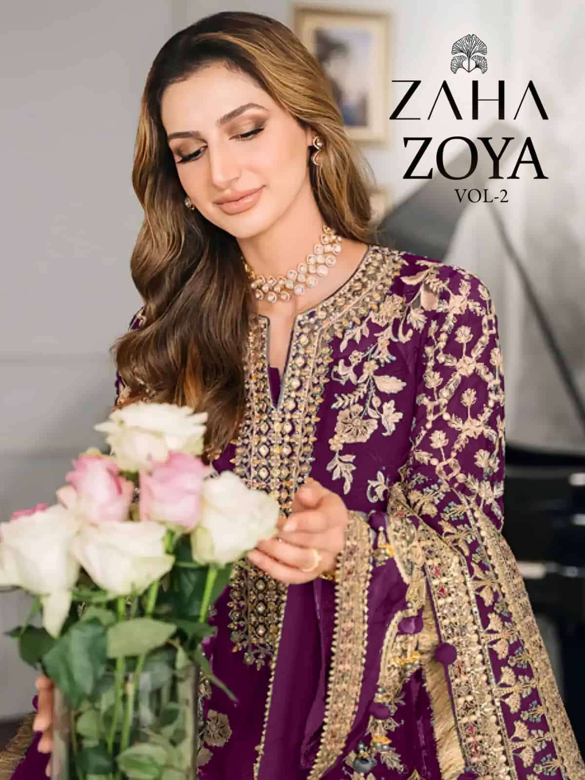 Zaha Zoya Vol 2 10287 Colors Georgette Pakistani Salwar Suit Stylish Ensemble view 18