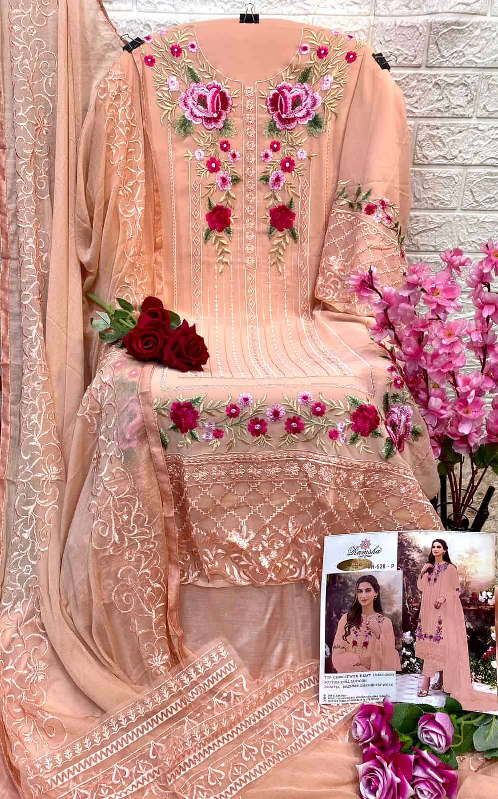 Ramsha R 528 Nx Vol 3 Pakistani Fancy Designer Salwar Suit Wholasaler view 8