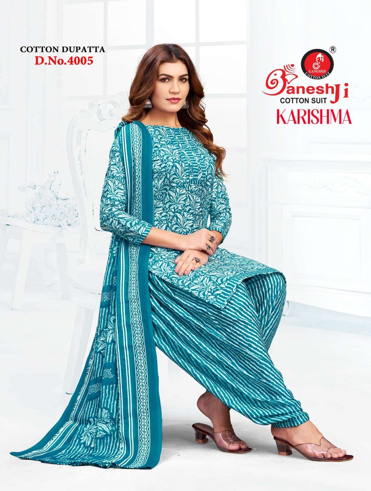 Ganeshji Karishma Patiyala Vol 4 Unstitch Cotton Salwar Suit Sets view 10