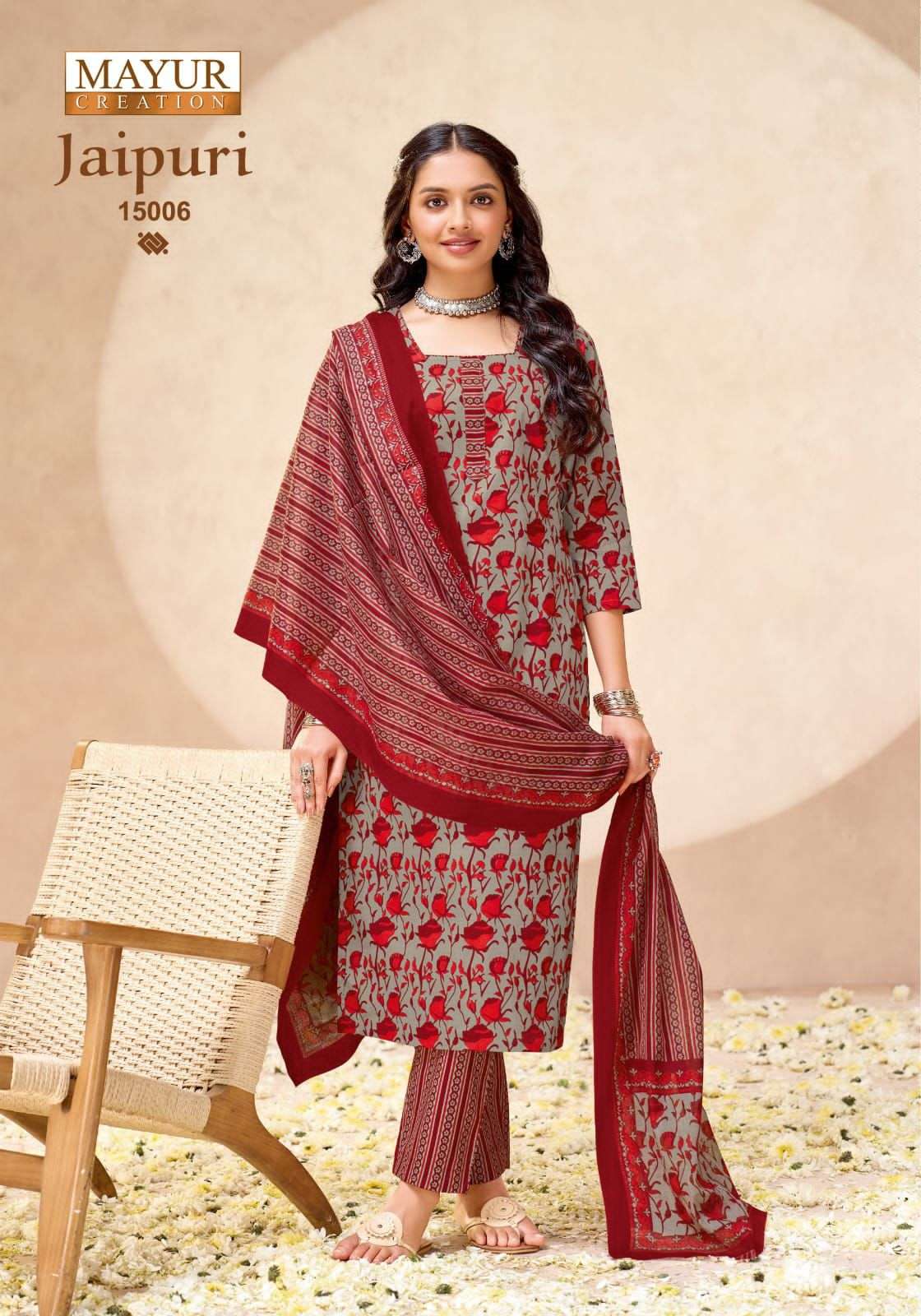 Mayur Jaipuri Vol 15 Premium Wear Cotton Dress Material view 6