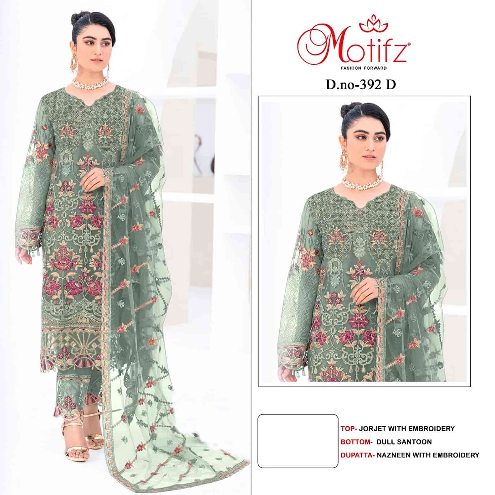 Motifz 392 Colors Pakistani Festive Wear Style Designer Salwar Suit Wholesalers view 4