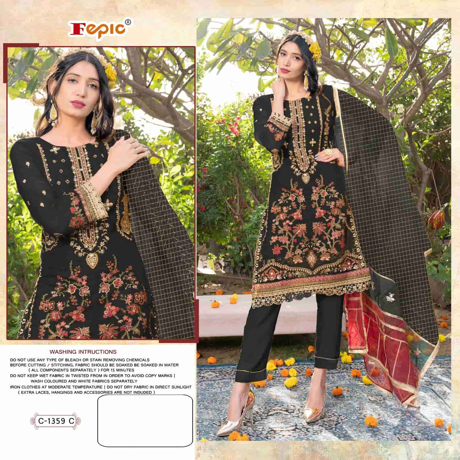 Fepic C 1359 Colors Pakistani Exclusive Designer Salwar Suit Wholesalers view 2