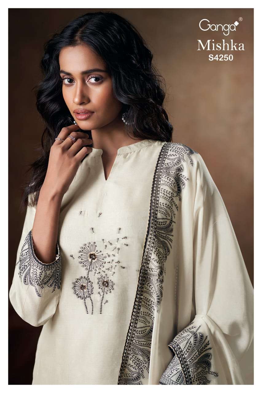 Ganga Fashion Mishka 4250 Premium Designs Ladies Suit Catalog Wholesalers view 4
