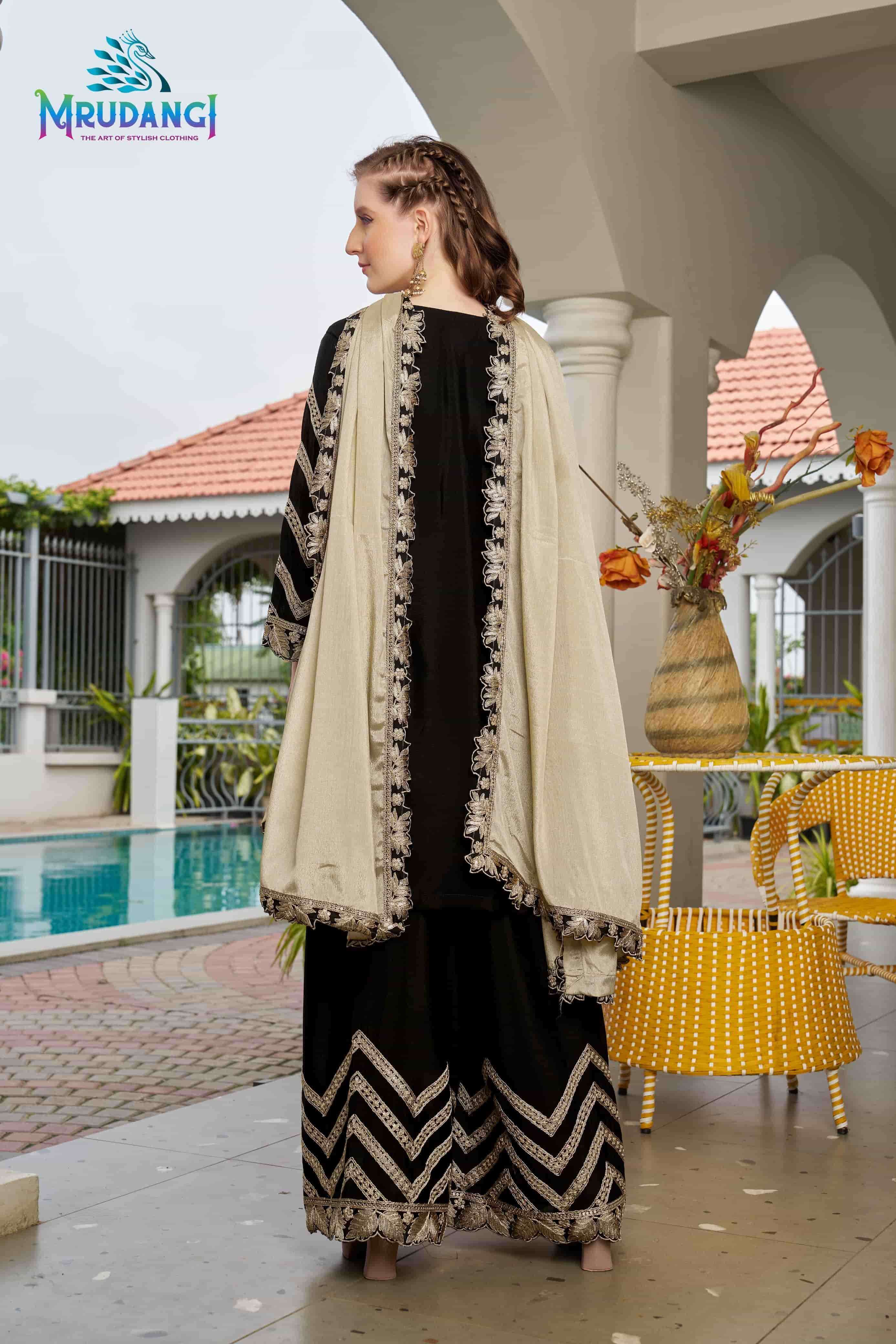 Mrudangi Jessica Stitched Suit Collection At view 8