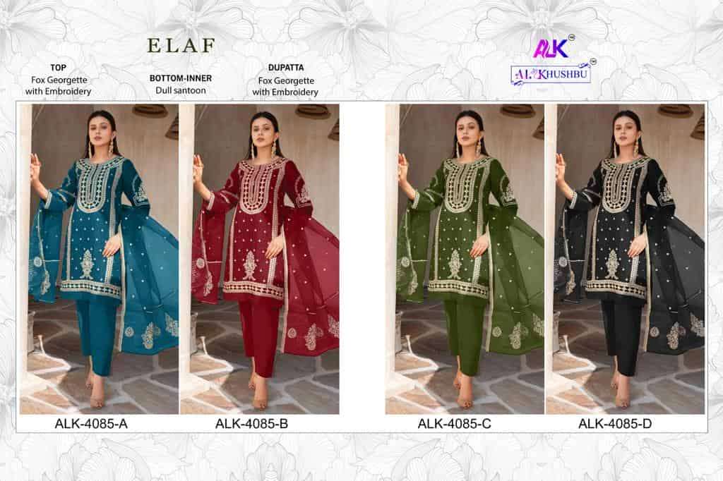 Al Khushbu Elaf Vol 1 Pakistani Party Wear Style Designer Salwar Suit Wholesalers view 9