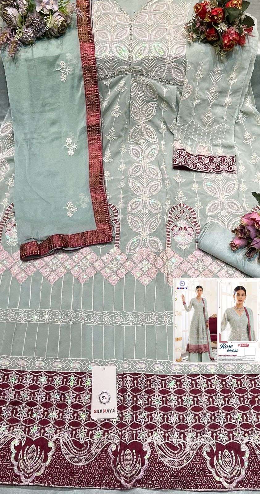 Shanaya S 107 Festive Wear Pakistani Suit view 4