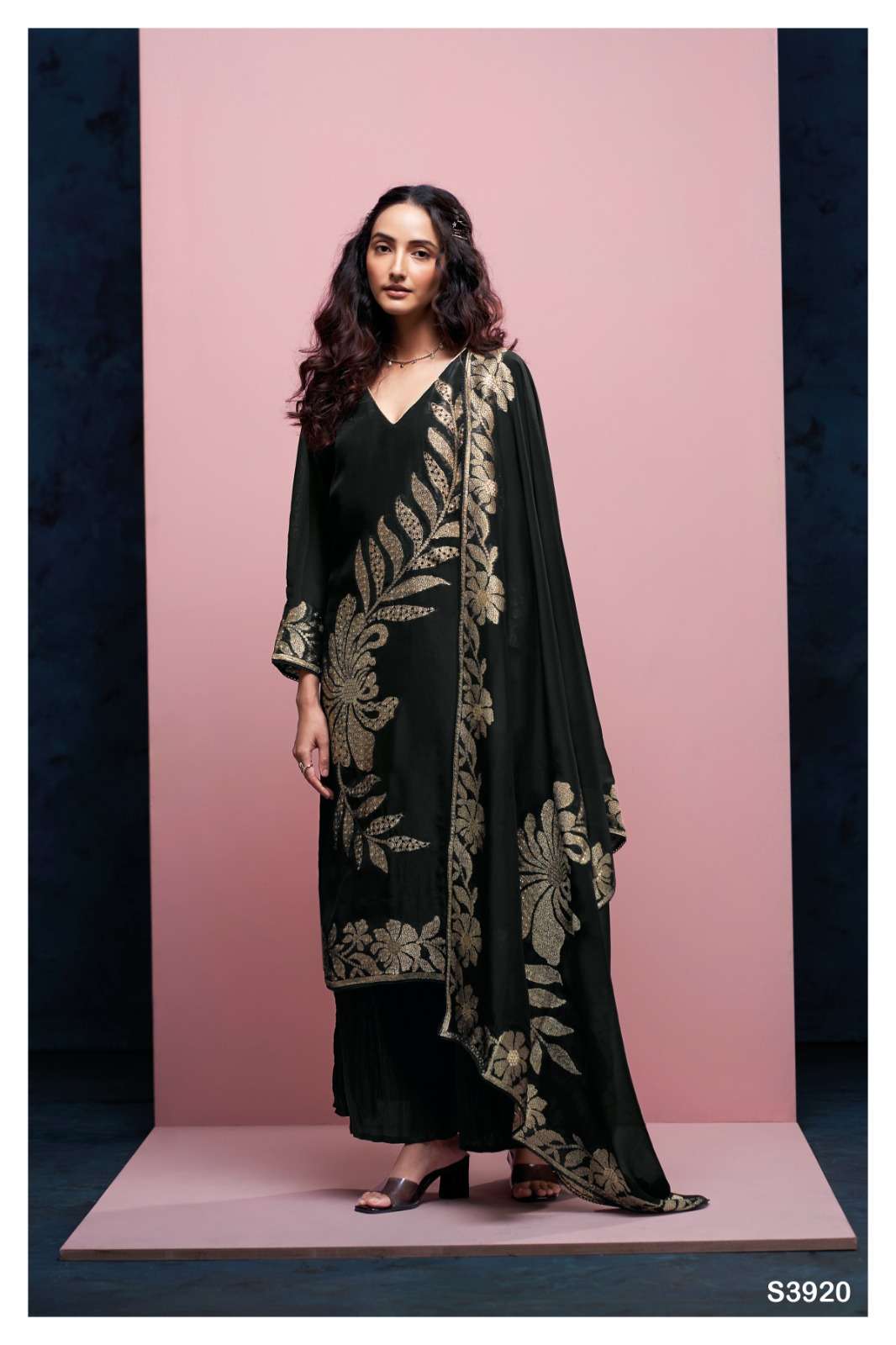 Ganga Fashion Rachel 3920 Latest Style Bemberg Silk Suit Collection view 2