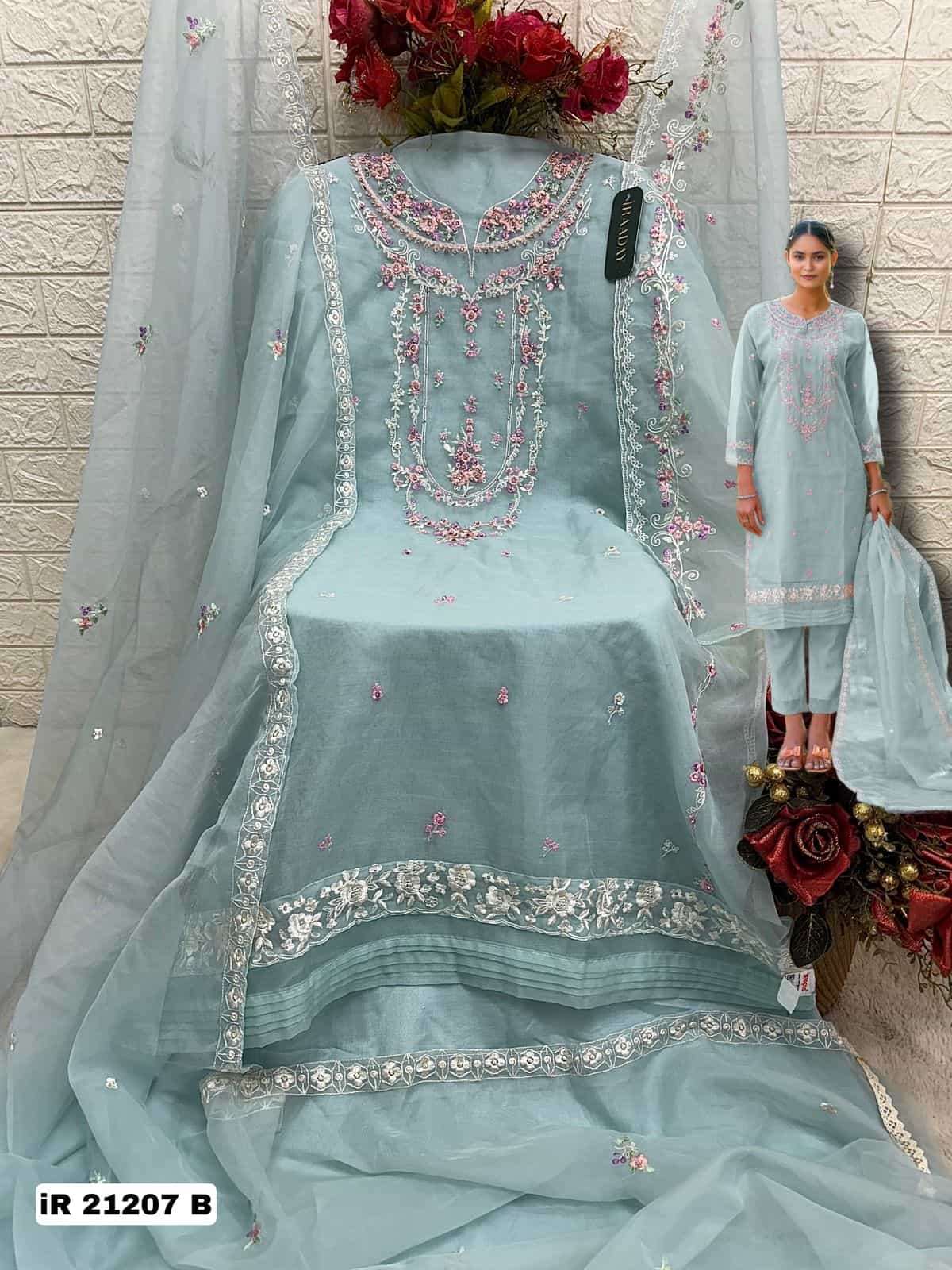 Fepic Iraaday IR 21207 Colors Organza Heavy Embroidered Dress Wholesalers view 6