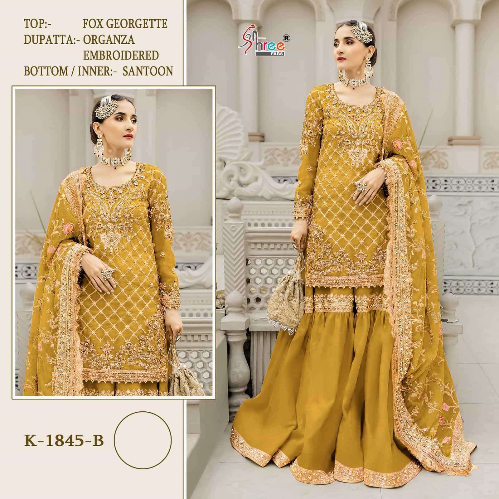 Shree Fabs 1845 B Designer Pakistani Suit
