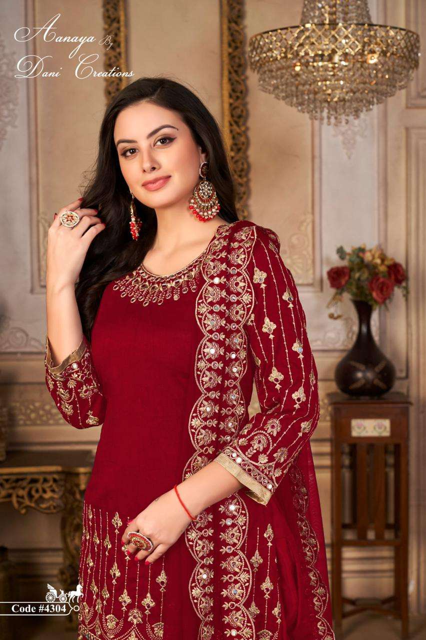 Aanaya Vol 143 Art Silk Party Wear Salwar Suit Exporter view 8