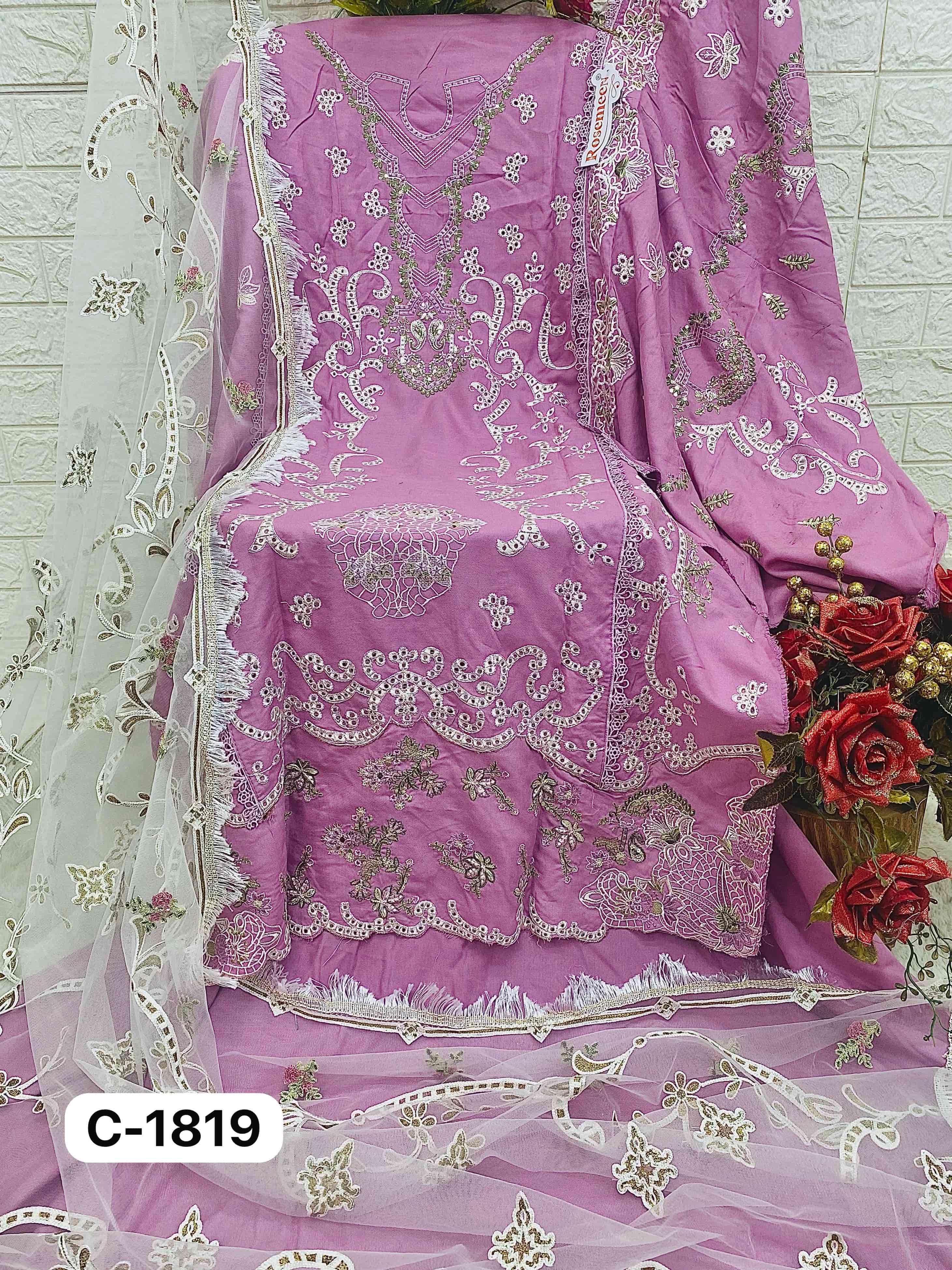 Fepic 1819 B Unstitched Rayon Pakistani Dress Ensemble view 2