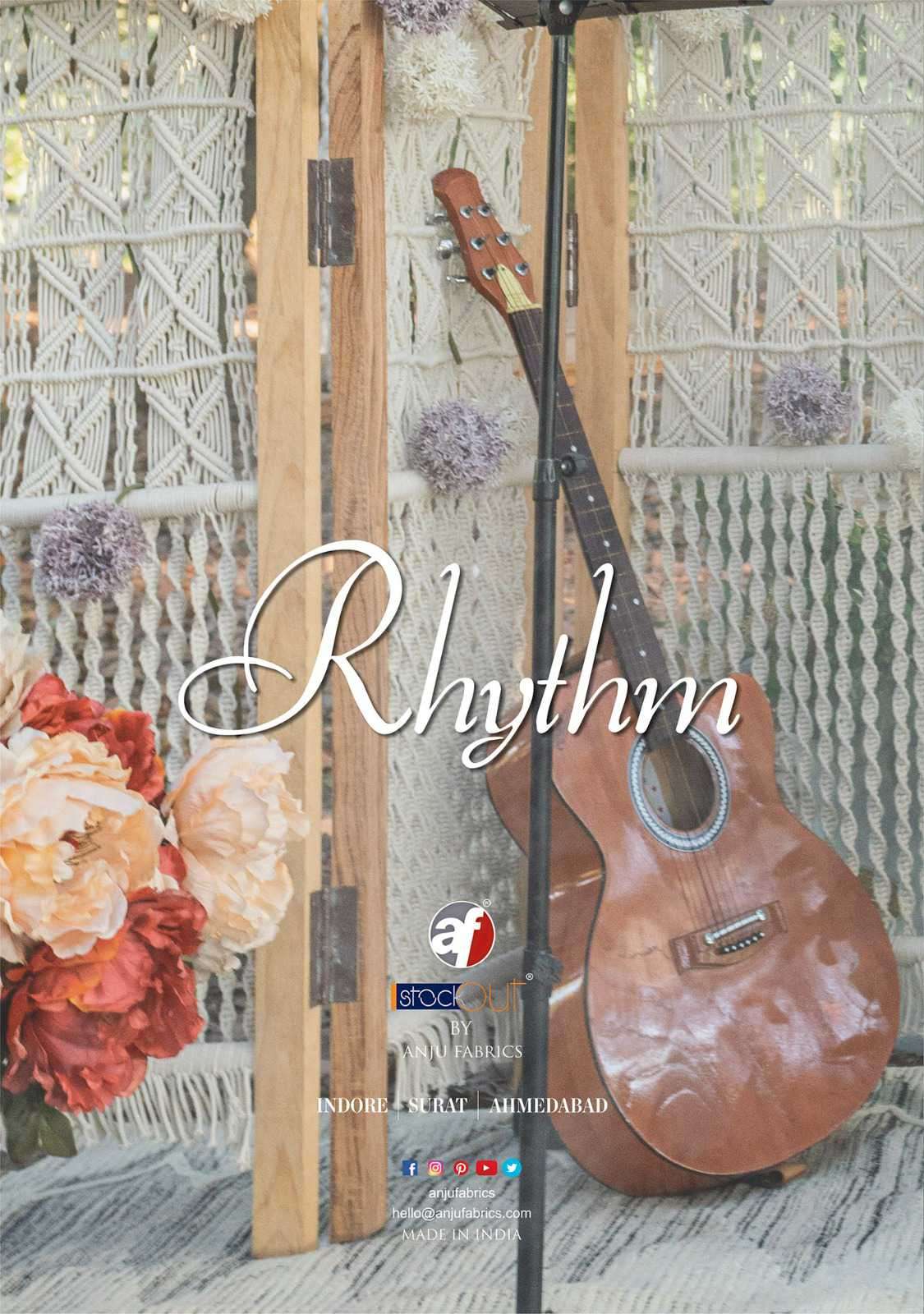 Af Stock Out Rhythm By Anju Fabrics Festive Designs Anarkali Style 3 Piece Pair Catalog view 10