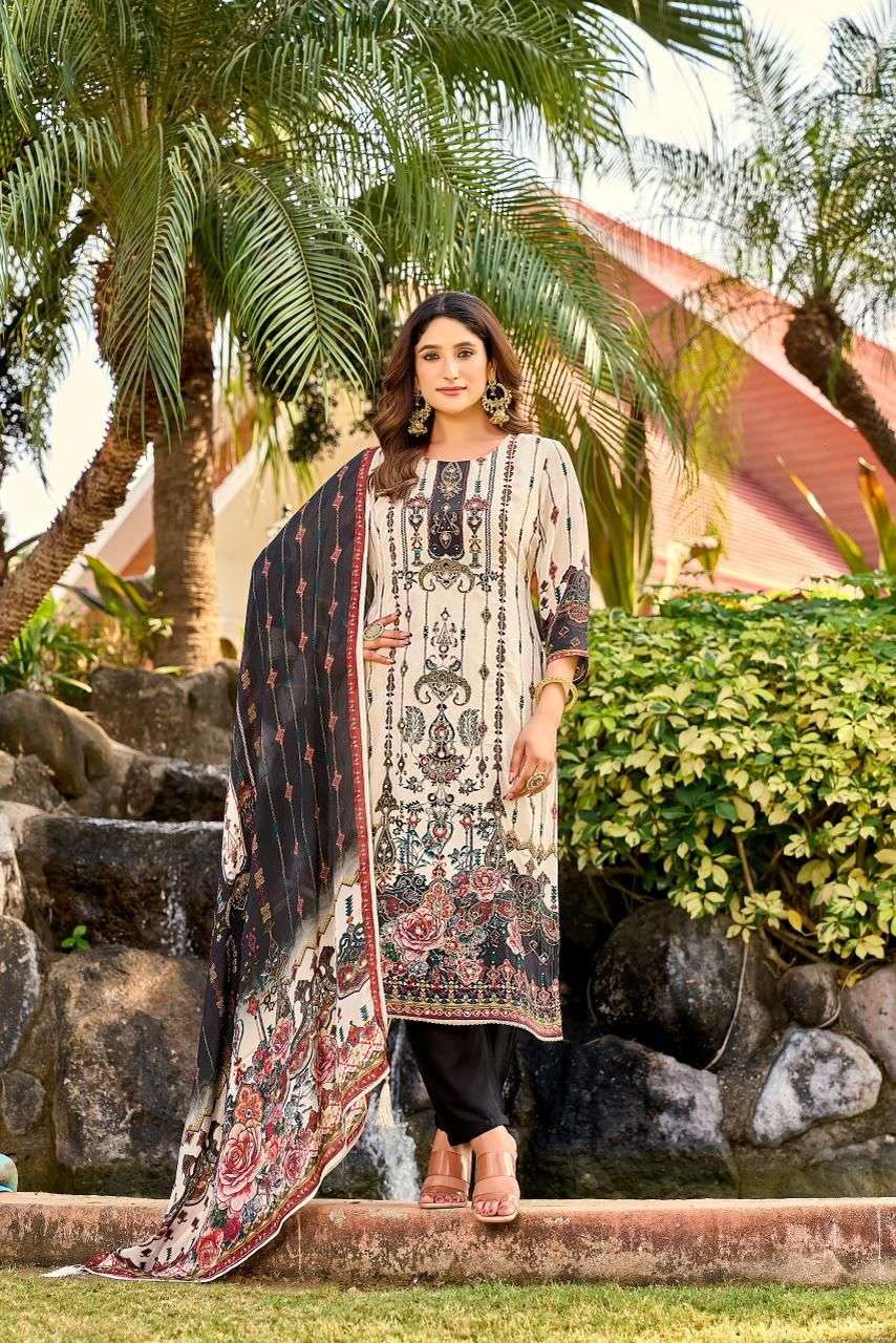 Shree Fabs KT 129 Fancy Designer Style Pakistani Printed Saree Exporter view 3